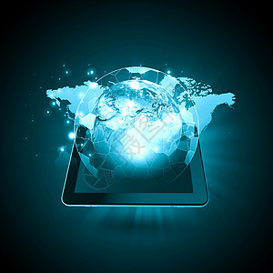 全球技术与平板电脑现代网络